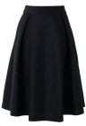 Full Black Midi Skirt