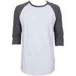 grey baseball tee