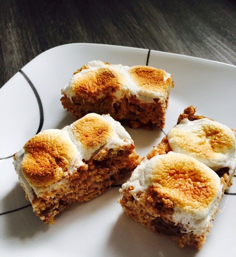 smores krispie treats